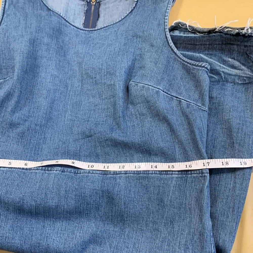 3/$20- Hope and Harlow Denim Sheath Dress - Picture 3 of 7